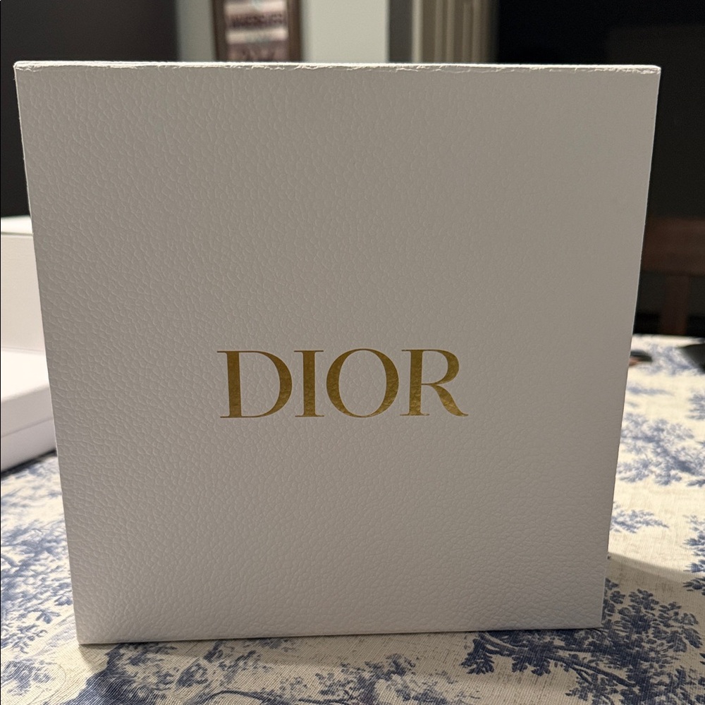 Large Dior White Box with Gold Logo